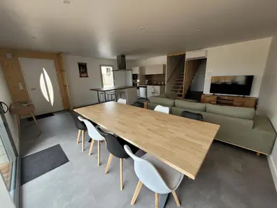 Cuisine ou kitchenette dans l'établissement Les écuries