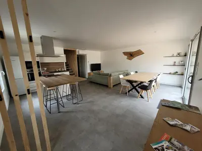 Cuisine ou kitchenette dans l'établissement Les écuries