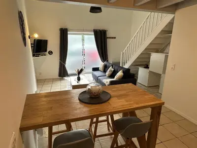 Coin salon dans l'établissement Duplex appartement