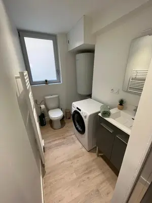 Salle de bains dans l'établissement Le Cocon Niortais