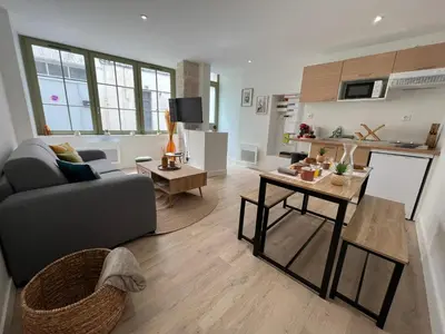 Cuisine ou kitchenette dans l'établissement Le Cocon Niortais