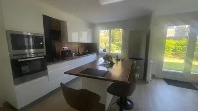 Cuisine ou kitchenette dans l'établissement Gite Chez Krol