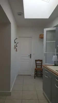 Cuisine ou kitchenette dans l'établissement Gîte Le BB