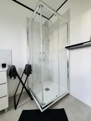 Salle de bains dans l'établissement Appartement Le Transbordeur