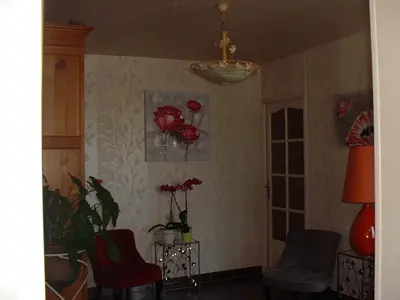 Coin salon dans l'établissement Chambres D'hôtes Bel'vue