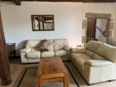 Coin salon dans l'établissement Countryside Gîte