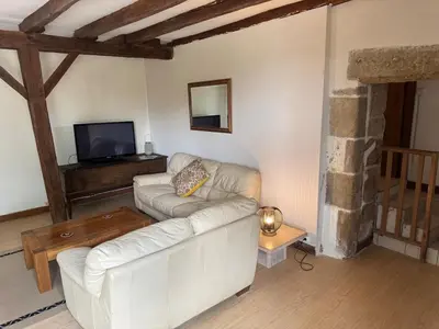 Télévision ou salle de divertissement dans l'établissement Countryside Gîte