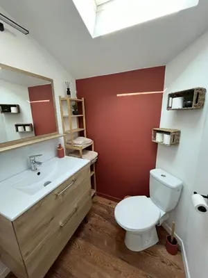 Salle de bains dans l'établissement Appartement à la campagne