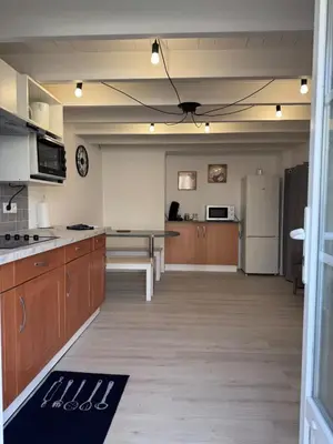 Cuisine ou kitchenette dans l'établissement Appartement de la Lanterne - Résidence des Marées