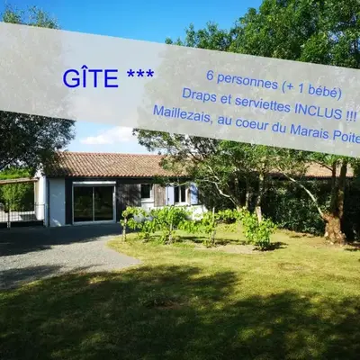 Gîte au coeur du Marais Poitevin - Maillezais - 6 Personnes