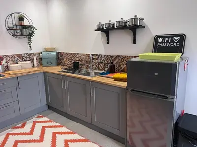 Cuisine ou kitchenette dans l'établissement Atelier 9