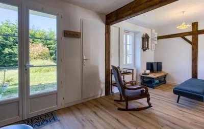 Coin salon dans l'établissement Holiday Home On A Vineyard