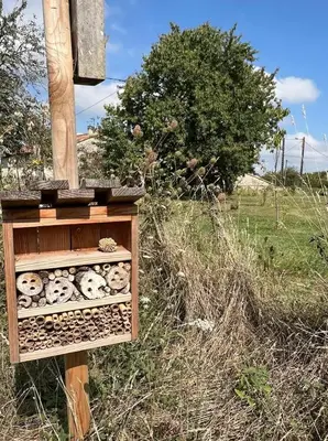 Jardin de l'établissement Cabane Taillis - Glamping on a Vineyard - Wooden Cabin