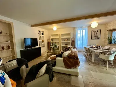 Télévision ou salle de divertissement dans l'établissement La Villa Ô Dunes Front de Mer