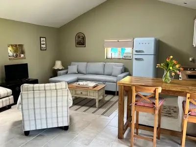 Cuisine ou kitchenette dans l'établissement La Grange Charton Gite