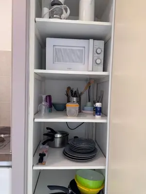 Cuisine ou kitchenette dans l'établissement Appart-Hotel du drapeau bleu Residence Kiwi
