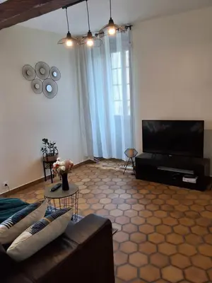 Télévision ou salle de divertissement dans l'établissement Le Cocon Charentais