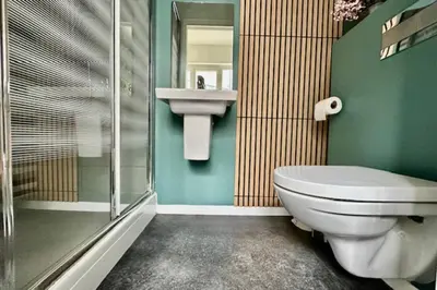 Salle de bains dans l'établissement Apartment 3p with Wifi at the foot of the Old Port