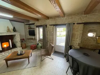 Coin salon dans l'établissement La petite maison d a cote