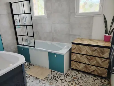 Salle de bains dans l'établissement Maison petit havre de paix
