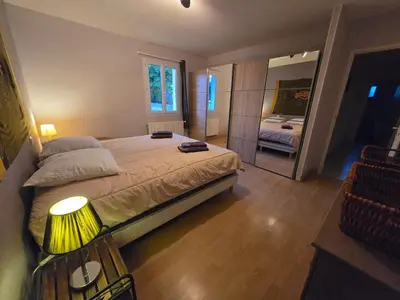 Un ou plusieurs lits dans un hébergement de l'établissement Le Patio des Charentes