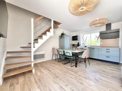 Cuisine ou kitchenette dans l'établissement Le Petit Héros Gîte