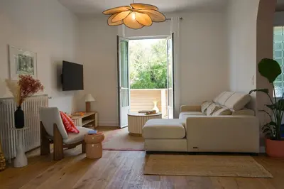 Coin salon dans l'établissement Appartement vue mer - Châtelaillon-Plage - Maison Eole