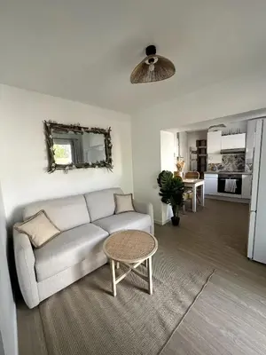 Cuisine ou kitchenette dans l'établissement Maisonnette Cosy T2 parking privé