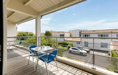 Balcon ou terrasse dans l'établissement Appartement Proche Plage