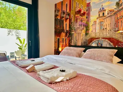 Un ou plusieurs lits dans un hébergement de l'établissement La Maévague - Villa 4 étoiles - Voyage entre mer et monde