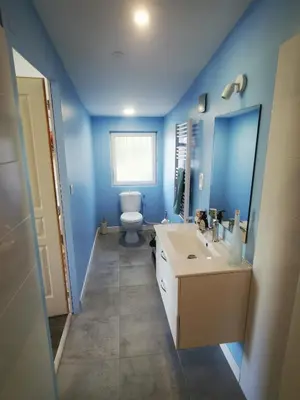 Salle de bains dans l'établissement Omnia