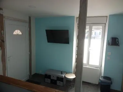 Télévision ou salle de divertissement dans l'établissement Studio thème Oléron à Valdivienne