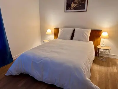 Un ou plusieurs lits dans un hébergement de l'établissement Maison à 4 minutes du Futuroscope