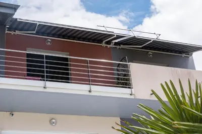 Balcon ou terrasse dans l'établissement Le Bois Vert