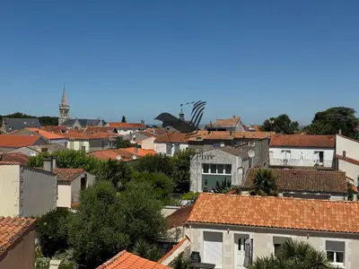 Vue générale sur Fouras ou vue de la ville depuis l'appartement