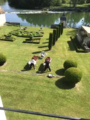 Jardin de l'établissement La Cascade de Saintonge