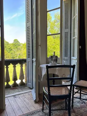 Balcon ou terrasse dans l'établissement Manoir de Plaisance