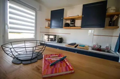 Cuisine ou kitchenette dans l'établissement Joli appartement