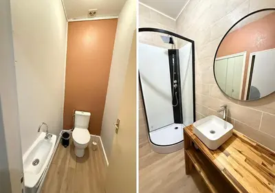 Salle de bains dans l'établissement House 15 min from Futuroscope