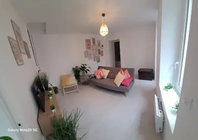 Coin salon dans l'établissement Logement Douce évasion