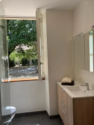 Salle de bains dans l'établissement La marmotte