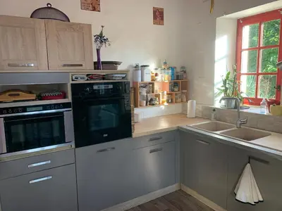 Cuisine ou kitchenette dans l'établissement Le gîte 31 premium