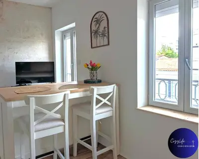 Télévision ou salle de divertissement dans l'établissement L'Oasis by Cozylife - Centre Ville