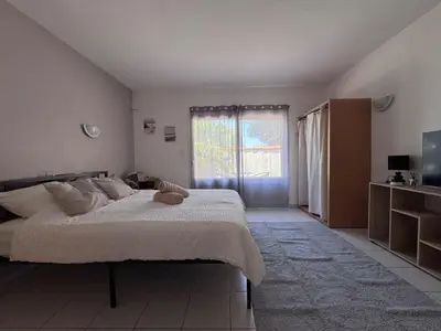 Un ou plusieurs lits dans un hébergement de l'établissement AppartHotel le Nid Marin