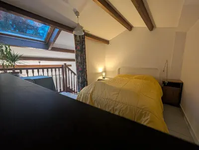 Un ou plusieurs lits dans un hébergement de l'établissement Appartement du Cordouan, lumineux, calme et central a 100m du marché