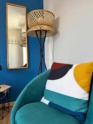 Un ou plusieurs lits dans un hébergement de l'établissement Maison Malabry en hyper centre avec jardin 6 pers