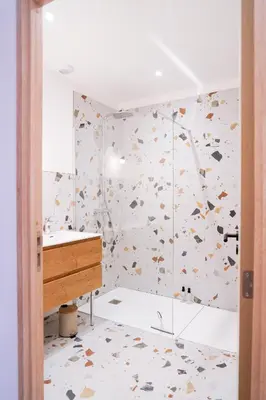 Salle de bains dans l'établissement Cottage du golf de saint laurent de la prée