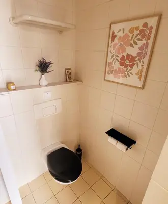 Salle de bains dans l'établissement Le Studio 362 Proche Futuroscope et Arena 1 à 2 Pers