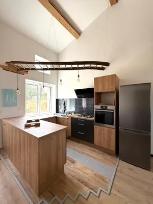 Cuisine ou kitchenette dans l'établissement La Maison de Porcher