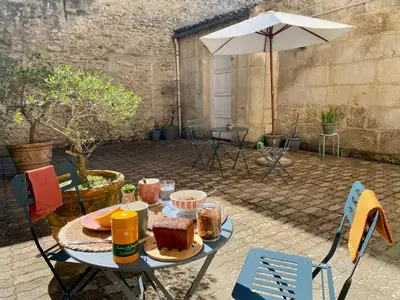 Terrasse ou espace extérieur de l'établissement Les Studios Paultrimoine